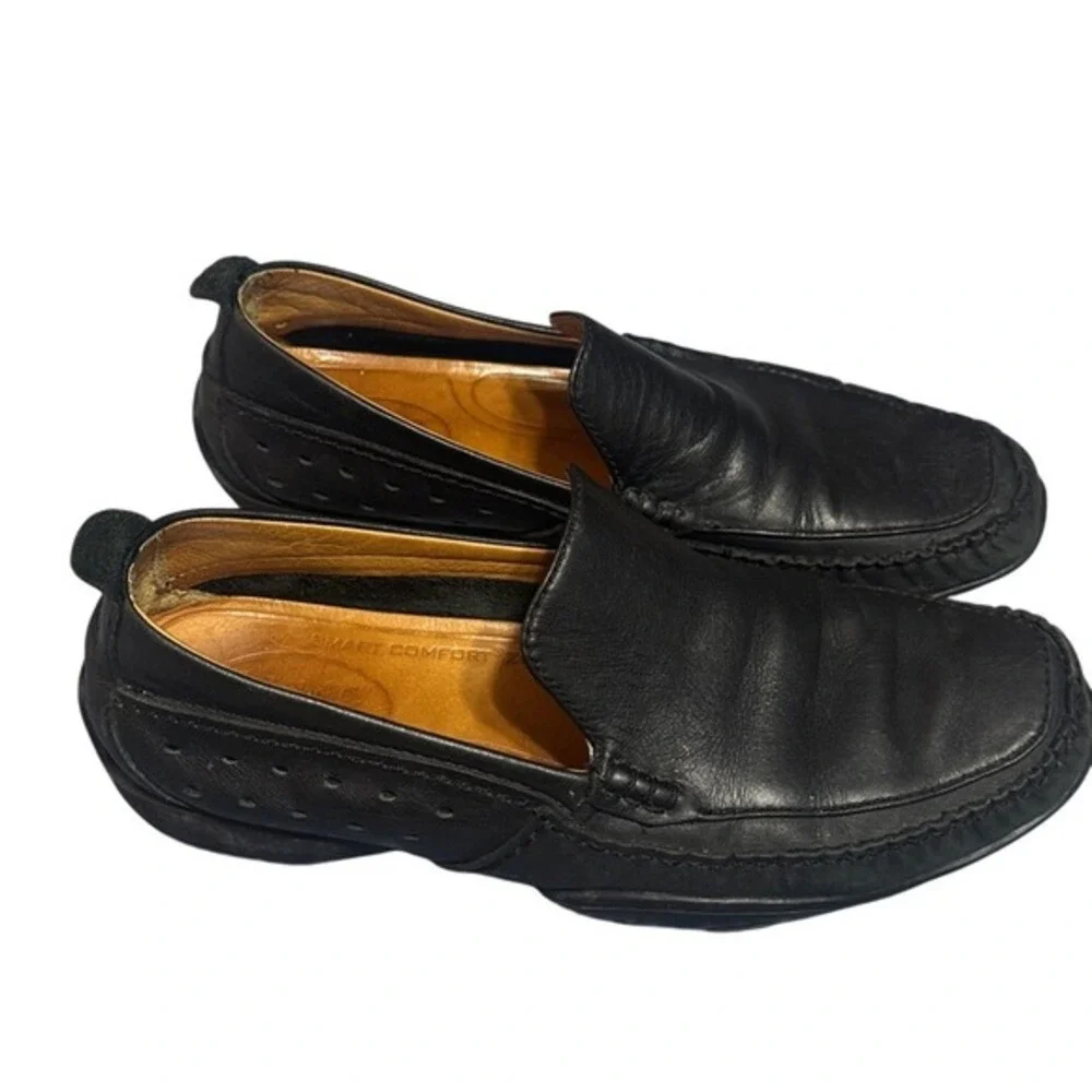 Timberland Loafers Mens 8.5M‎ Black Genuine Leather Ergonomic/Comfort SlipOn
